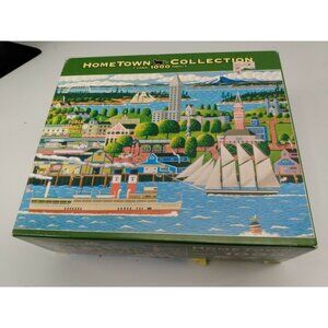 Hometown Collection "Seattle by Artist Heronim"  1000 Piece Puzzle COMPLETE
